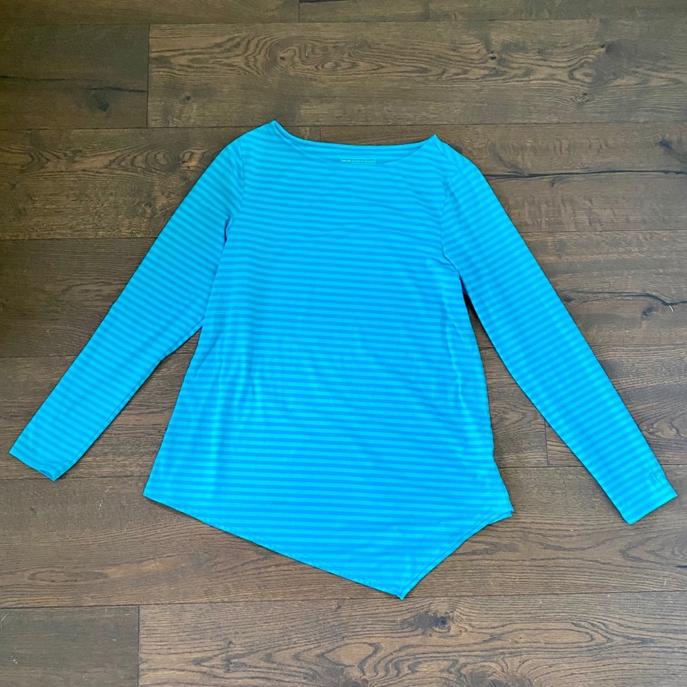 Coolibar UPF 50+ Blue Long Sleeve Shirt